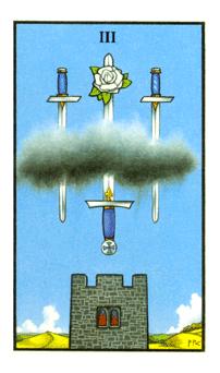 ŵ - Connolly Tarot -  - Three Of Swords