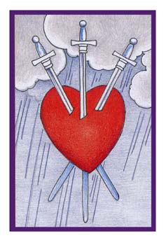 ³ - Epicurean Tarot -  - Three Of Swords