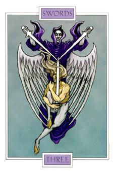  - Winged Spirit Tarot -  - Three Of Swords