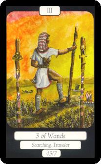 ʱ - Merry Day Tarot - Ȩ - Three Of Wands