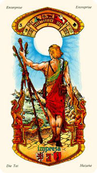 ˹ - Stella Tarot - Ȩ - Three Of Wands