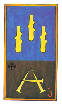 岼˹ - Papus Tarots - Ȩ - Three Of Wands