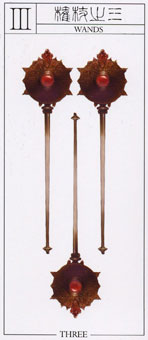 ˶ - The Pandoras  Tarot - Ȩ - Three Of Wands