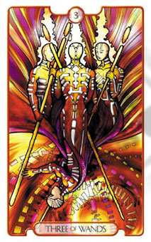 ʾ¼ - Revelations (Adflatus) Tarot - Ȩ - Three Of Wands