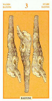 ƽ - Tarots Of The Golden Dawnt - Ȩ - Three Of Wands