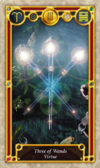 Ѱ - Quest Tarot - Ȩ - Three Of Wands