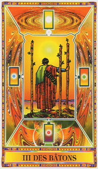 ʯΰ - Diamond Tarot - Ȩ - Three Of Wands