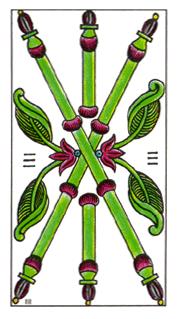  - Classic Tarot - Ȩ - Three Of Wands