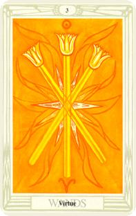  - Croley Tarot - Ȩ - Three Of Wands