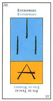  - Etteilla Tarot - Ȩ - Three Of Wands