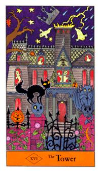 ʥ - Halloween Tarot -  - The Tower