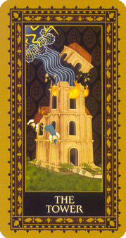 è - Medieval Cat Tarot -  - The Tower