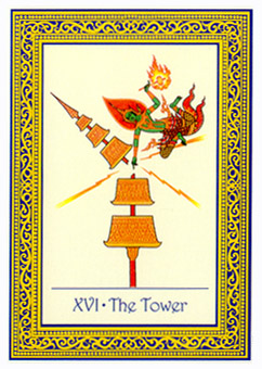 ̩ʼ - Royal Thai Tarot -  - The Tower