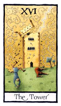 Ӣʼ - Old English Tarot -  - The Tower