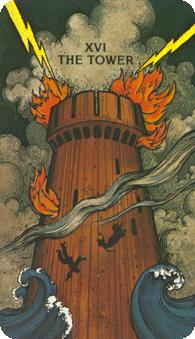 Ħ - Morgan-Greer Tarot -  - The Tower