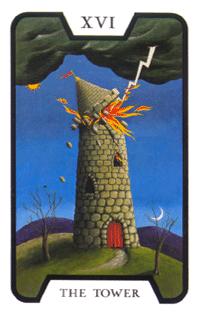 Ů - Tarot of the Witches -  - The Tower