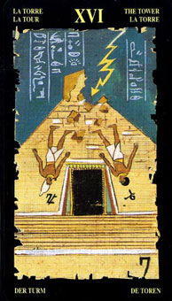  - Egyptian Tarot -  - The Tower