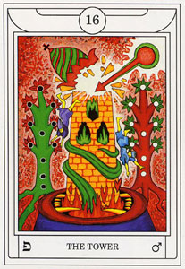 ƽ - Golden Dawn Magical Tarot -  - The Tower