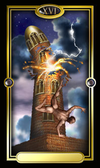 Ѥ - Gilded Tarot -  - The Tower