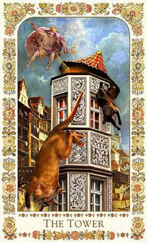 ˲è - Baroque Bohemian Cats Tarot -  - The Tower