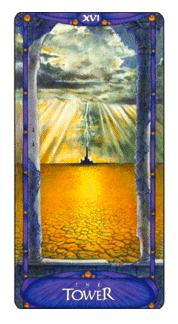  - Art Nouveau Tarot -  - The Tower