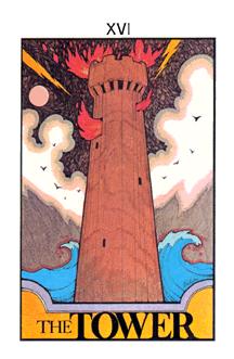 ̫ʱ - Aquarian Tarot -  - The Tower