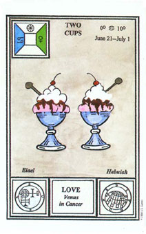 ħʽ - Tarot Of Ceremonial Magic - ʥ - Two Of Cups