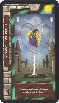 ֮ - Lord of the Rings Tarot - ʥ - Two Of Cups