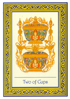 ̩ʼ - Royal Thai Tarot - ʥ - Two Of Cups