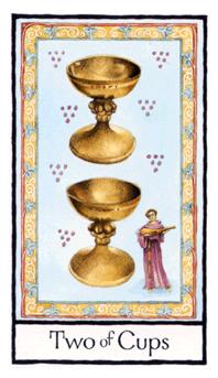 Ӣʼ - Old English Tarot - ʥ - Two Of Cups