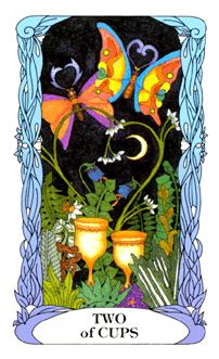 ¹⻨԰ - Moon Garden Tarot - ʥ - Two Of Cups