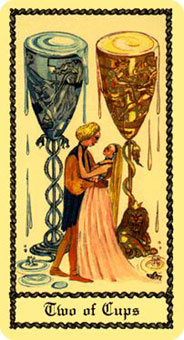 ˹ - Scapini Tarot - ʥ - Two Of Cups