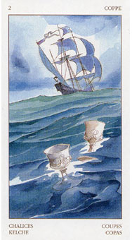 ո - Tarot of The Renaissance - ʥ - Two Of Cups