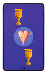 Ů - Tarot of the Witches - ʥ - Two Of Cups