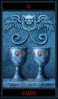  - The Gothic Tarot - ʥ - Two Of Cups