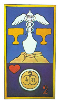 岼˹ - Papus Tarots - ʥ - Two Of Cups