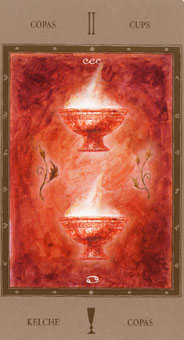 Թ - The Labyrinth Tarots - ʥ - Two Of Cups