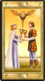 ͼԿΰ - Pictorial Key Tarot - ʥ - Two Of Cups