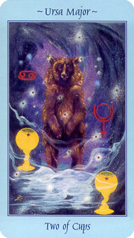  - Celestial Tarot - ʥ - Two Of Cups