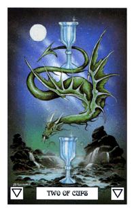  - Dragon Tarot - ʥ - Two Of Cups