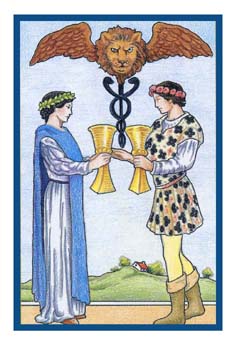 ³ - Epicurean Tarot - ʥ - Two Of Cups