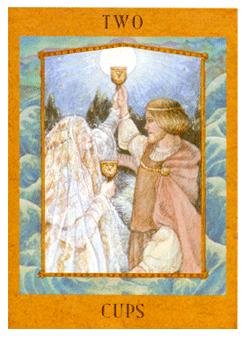 Ů - Goddess Tarot - ʥ - Two Of Cups