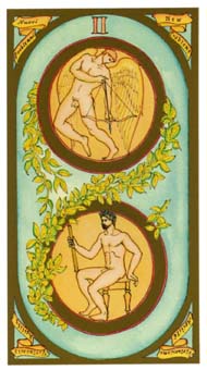 ո - Renaissance Tarot - ǮҶ - Two Of Pentacles