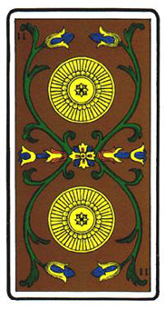 ˹ - Oswald Wirth Tarot - ǮҶ - Two Of Pentacles