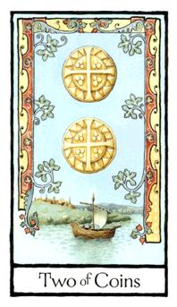 Ӣʼ - Old English Tarot - ǮҶ - Two Of Pentacles