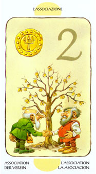  - Tarot of the Gnomes - ǮҶ - Two Of Pentacles