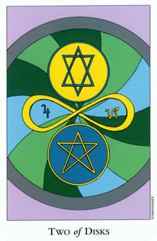  - Tarot Of The Sephiroth - ǮҶ - Two Of Pentacles