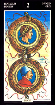  - Illuminate Ancient Tarots - ǮҶ - Two Of Pentacles