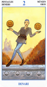 ش˵ - The Secret Tarots - ǮҶ - Two Of Pentacles