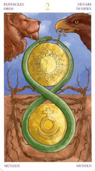 ռ˿ - Wirth Tarot Of Trade Edition - ǮҶ - Two Of Pentacles